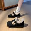 Winter Women's New Thick-soled Plus Velvet Warm Cotton Boots Flat-soled Fashionable Korean Anti-slip Casual Buckle Cotton Shoes
