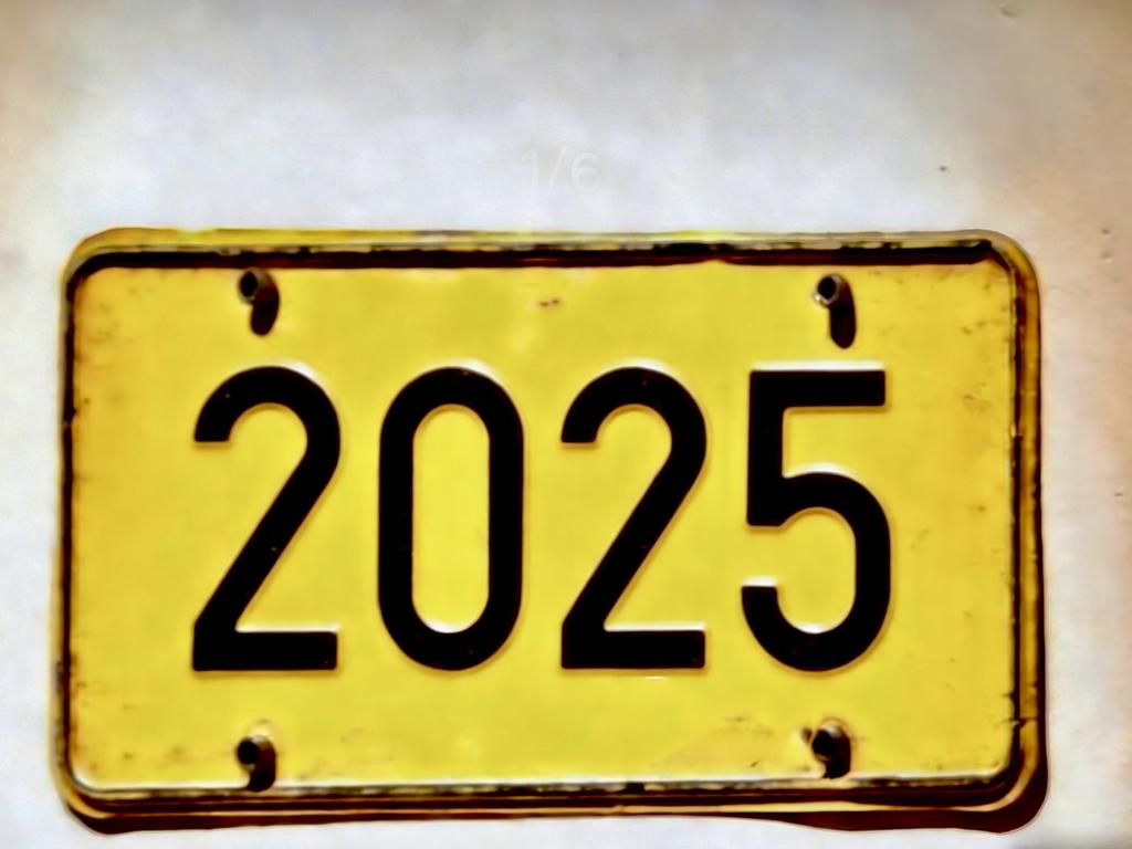 Vintage s Year Number Retro Yellow License Plate Pattern Aluminum Metal Painting High Definition Clear Print Bend Resistant
