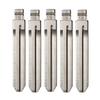 5 Pcs Car Metal Flip Key Blade Universal Car Uncut Key Blade Replacement Accessories for Toyota Camry Corolla RAV4 Yaris