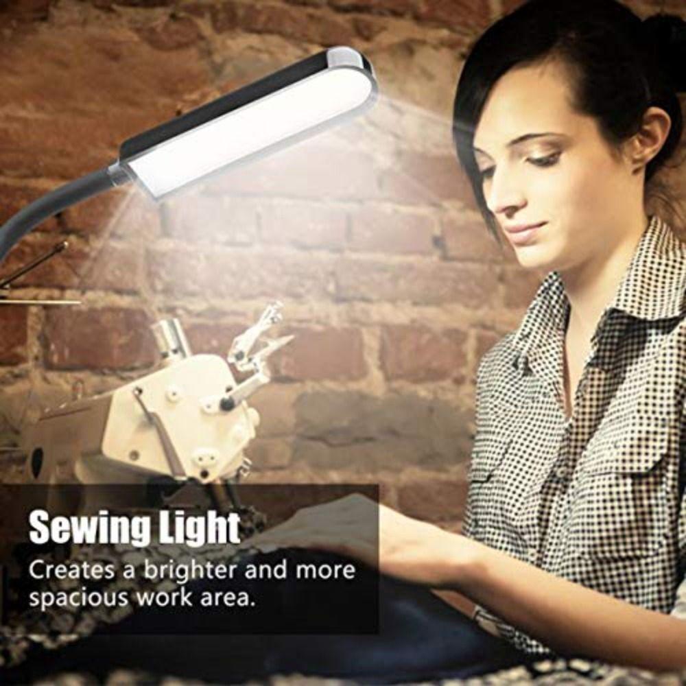 4W 30 LEDs Sewing Machine Light Dimmable No Flicker LED Sewing Light Universal Hose Rotary Switch Flexible Arm Lamp Drill Press