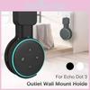 Sleek Black And White Wall-mount Charging Stand For Echo Dot 3 Smart Speaker
