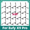 Совместимые аксессуары для робота-пылесоса Eufy X9 Pro: боковая щетка, HEPA-фильтр, салфетка для мытья полов, тряпка, сменные запчасти