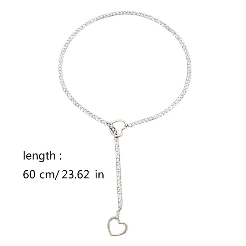 Простое полое ожерелье с подвеской в виде сердца для женщин, модные геометрические ожерелья с ключицами, ювелирные изделия для свадебной вечеринки