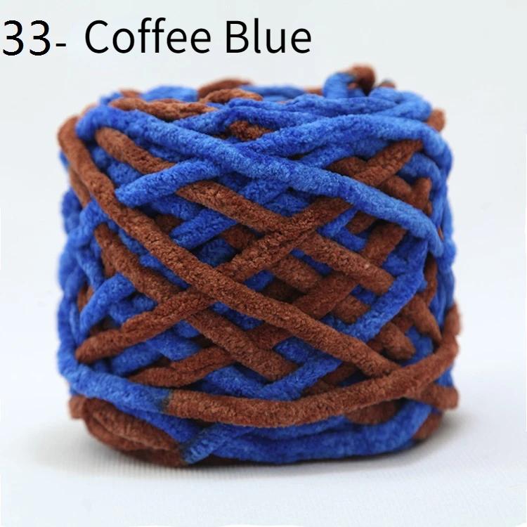 100g/bola chenille tricô fio macio linha tira de gelo fio de algodão fio de lã diy para a mão tricô cachecol grosso