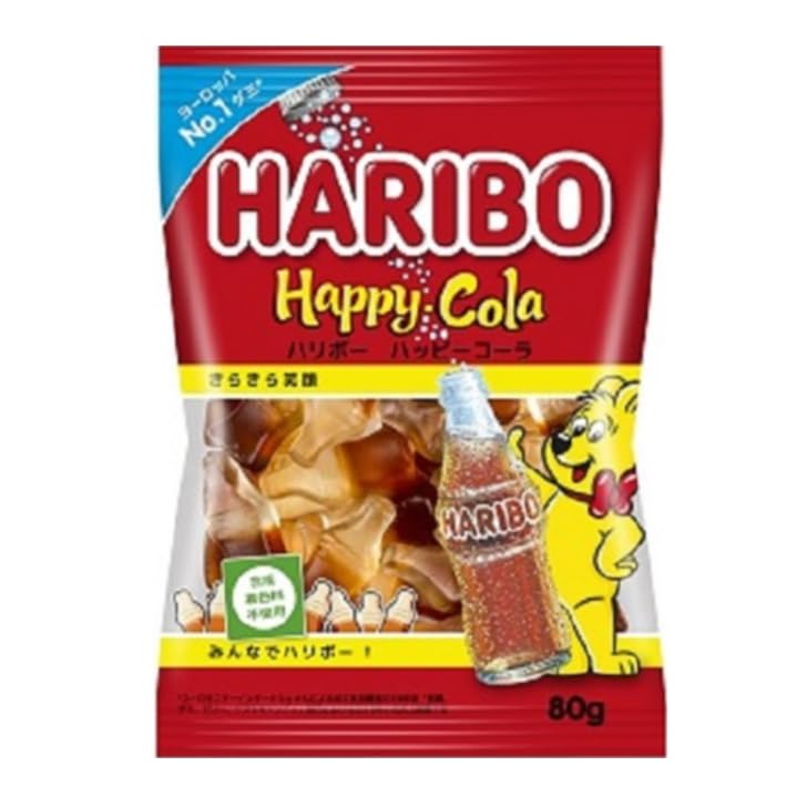 Haribo набор из 8 видов Star Happy Gold Mixed Happy Sour Sour x 1 каждого В комплекте с оригинальным полотенцем (Грейпфрут, Микс, Персик, Кола, Медведь, Кислый, Кола, Марио) (8
