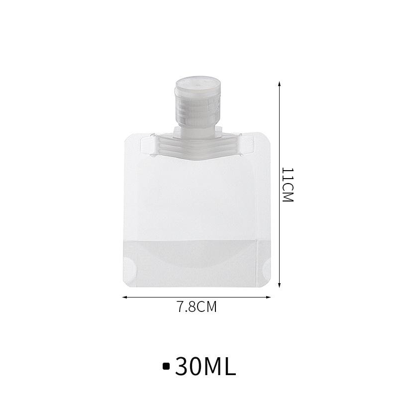 3/5pcs 30/50/100ml Clamshell Packaging Bag Stand Up Spout Pouch Plastic Hand Sanitizer Lotion Shampoo Makeup Fluid Bottle Travel
