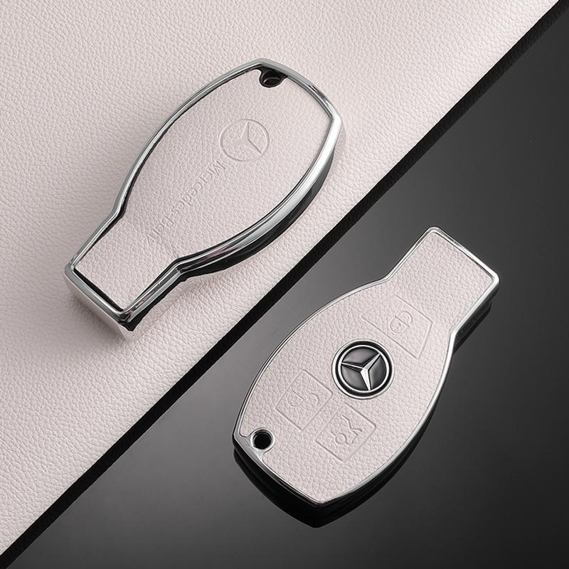 SUG2 TPU Car Key Case Cover Protection Shell Keychain For Mercedes Benz C E S-Class ML GL R SLK W204 W212 W221 W164 2001-2014 Sticker
