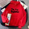 Cartoon The Dogfather Graphic Hoodies Streetwear Winter Long Sleeve Hooded Pullovers Women/Men Clothes Fleece Pocket Sweatshirts