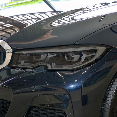 For BMW 3 Series G20 G21 - Car Headlight Protective Film Headlamp Tint Taillight Transparent Smoked Black TPU Sticker