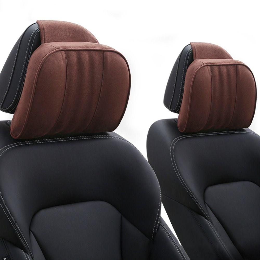 Memory Foam Car Headrest Glove Suede Car Rest Cushion New Car Neck Pillow Car Use