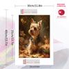Yorkshire Terrier Pattern  3pcs 100% Round Full Drill 5D DIY Diamond Painting Embroidery Cross Stitch Rhinestone Décor