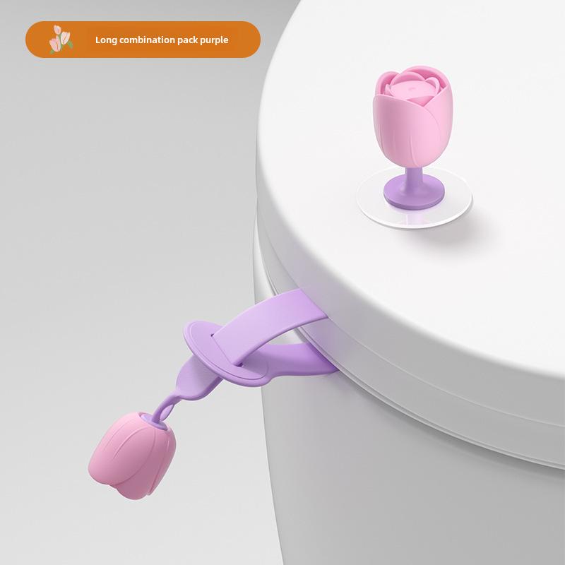 Креативная ручка-подъемник крышки унитаза с защитой от грязи