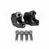 Pair Cnc Aluminum 22Mm 7/8'' Hand Bar Handlebar Riser Clamps For Motor Universal