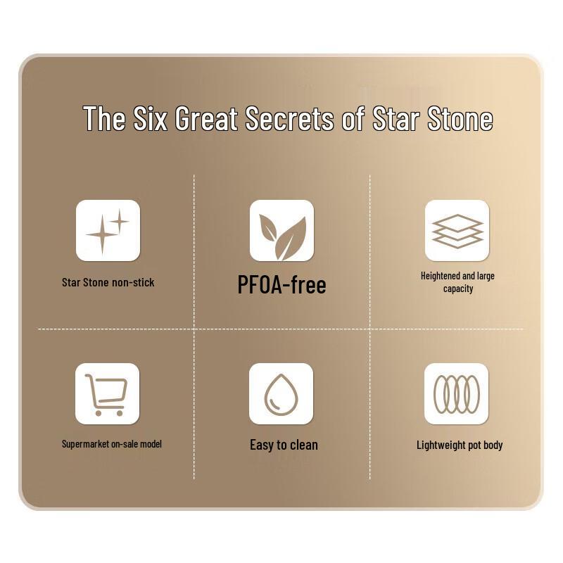 SUPOR Maifan Stone Non-Stick Flat Bottom Wok