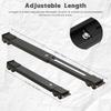 Washing machine bracket one-shaped base with rollers Carbon steel removable retractable shelf Load-bearing durable dryer black 2-pack 24-wheel mobil