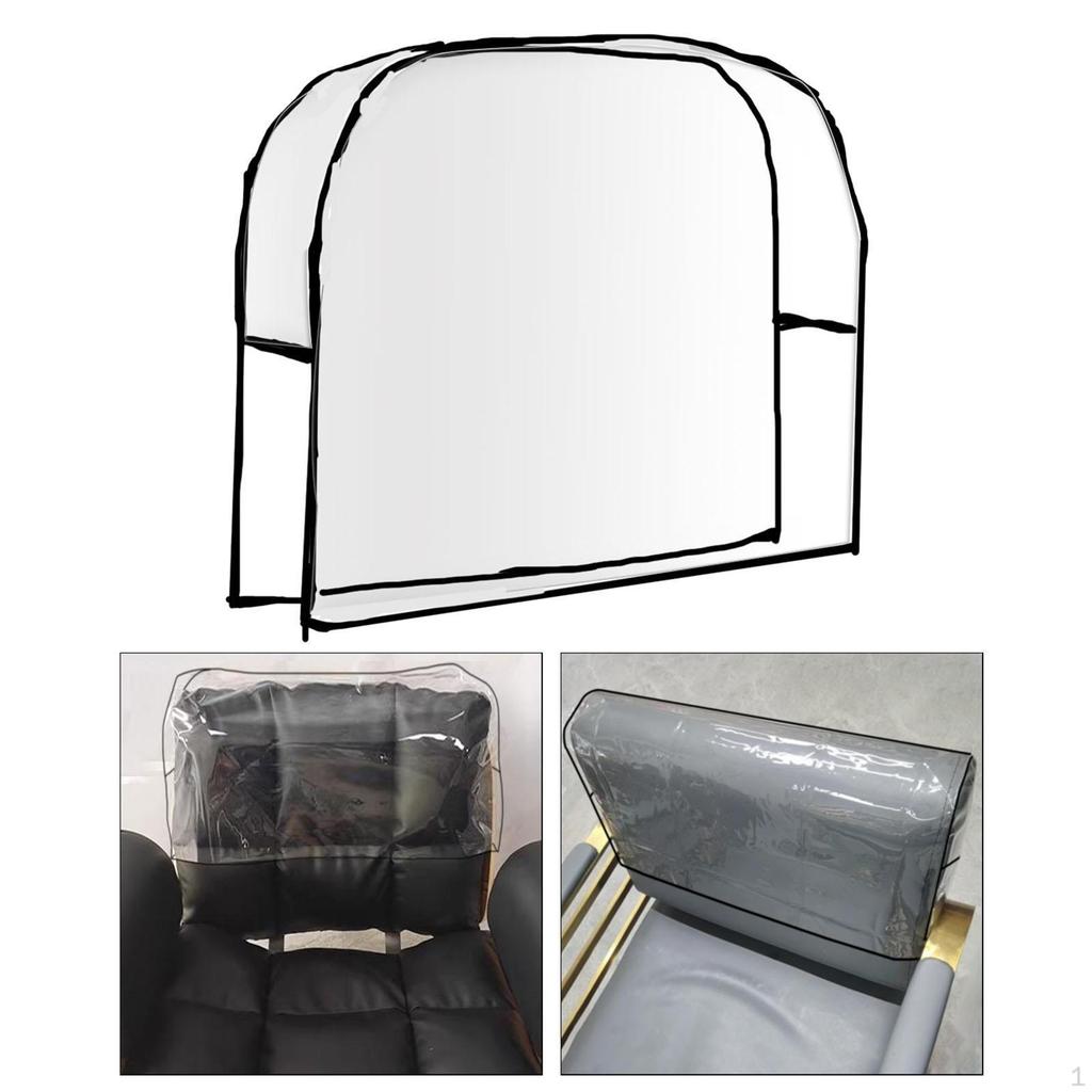 Чехол для спинки кресла парикмахерской из ПВХ, профессиональный прозрачный, предотвращает повреждения, протектор