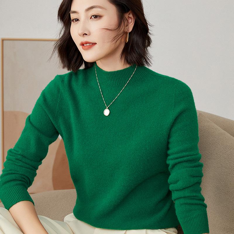 Женский свитер, 100% мериносовая шерсть, СОВРЕМЕННЫЙ НОВЫЙ зимний шерстяной пуловер SAGA, водолазка, осенний джемпер, женский вязаный топ