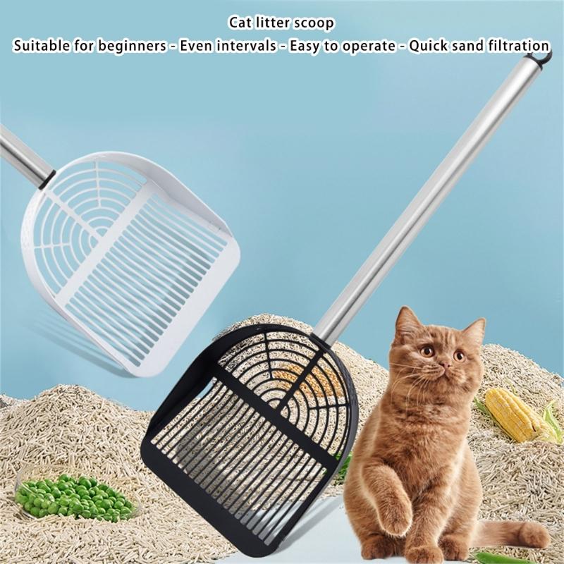 Large Cats Litter Scoops Metal Scoops for Kittens Litter Box Hollow Poop Sifter Shovel Cleaner