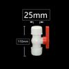 20/25/32/40/50/63mm Pe Tube Tee Quick Connector Ball Valve Garden Tap T-type Water Splitter Garden Irrigation Coupler 1pcs