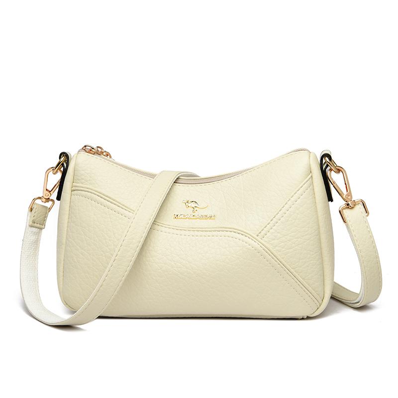 Модная роскошная дизайнерская кожаная сумка через плечо для женщин, однотонная маленькая сумочка-клатч, кошелек для женщин, сумка подмышкой для отдыха и путешествий