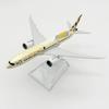Модель самолета 16 см B787 Etihad Airways Самолет Масштаб 1/400 Сплав Металл 787 Миниатюрная модель самолета Авиация