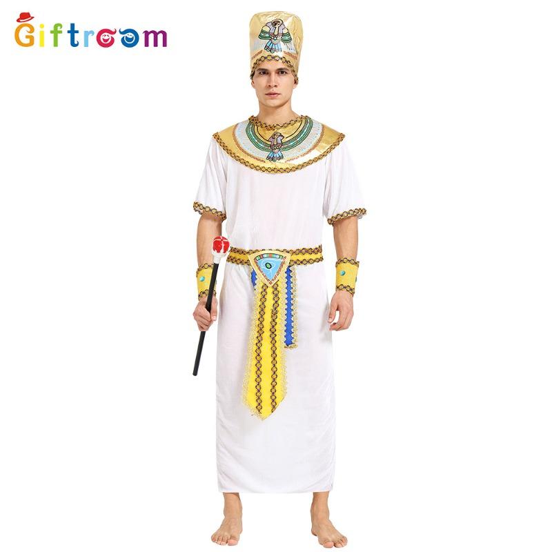 Carnival Party Costume New Nile Pharaoh Queen Stage Performance Couple Cosplay Costume