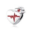 Серия Красных Цветов Шармы Бусины Медь Кровь Сердце Любовь Автомобиль Клубника Фрукт Подвеска Подходит для Оригинального Браслета Diy Украшения
