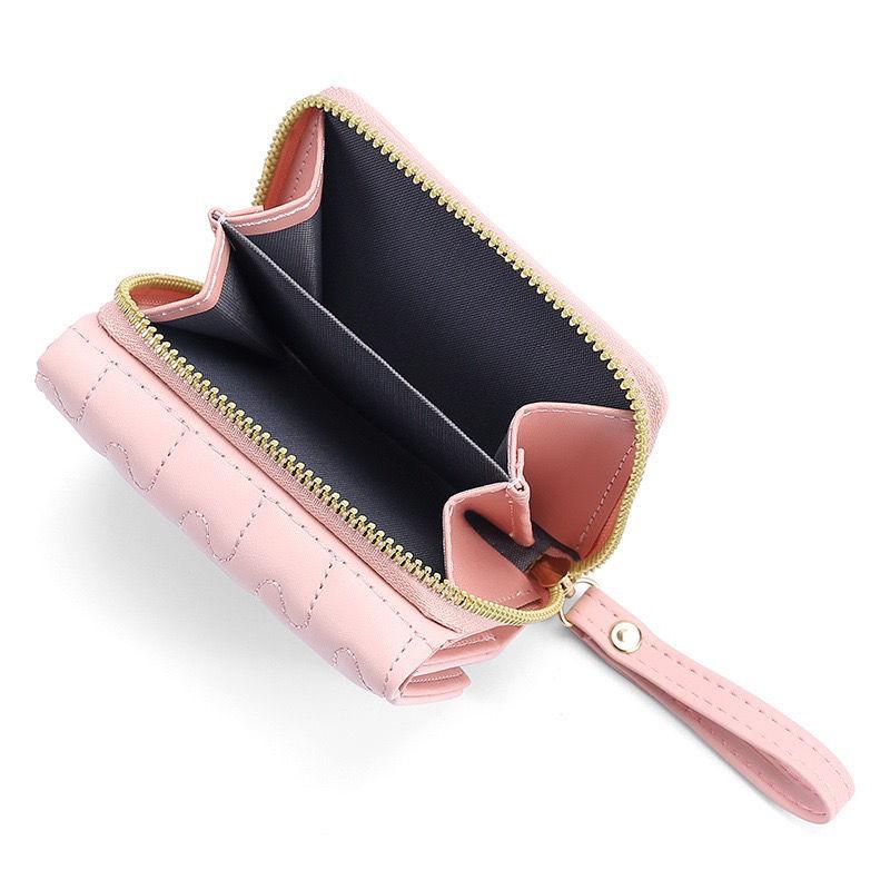 Трехсекционная короткая женская сумка, многофункциональный модный держатель для карт, клатч, маленькая женская сумка, кошелек для монет, кошелек CLE