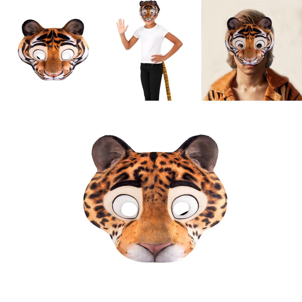 Ева Мультяжная Маска Тигра Для Хэллоуина Праздничный Костюм И Косплей Событие