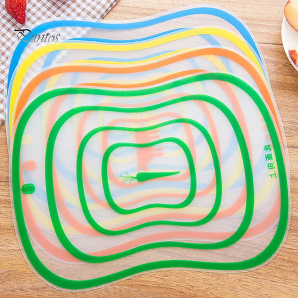 Пластиковая кухонная доска Puntos, 4 шт., разделочная доска, нескользящая матовая макетная доска