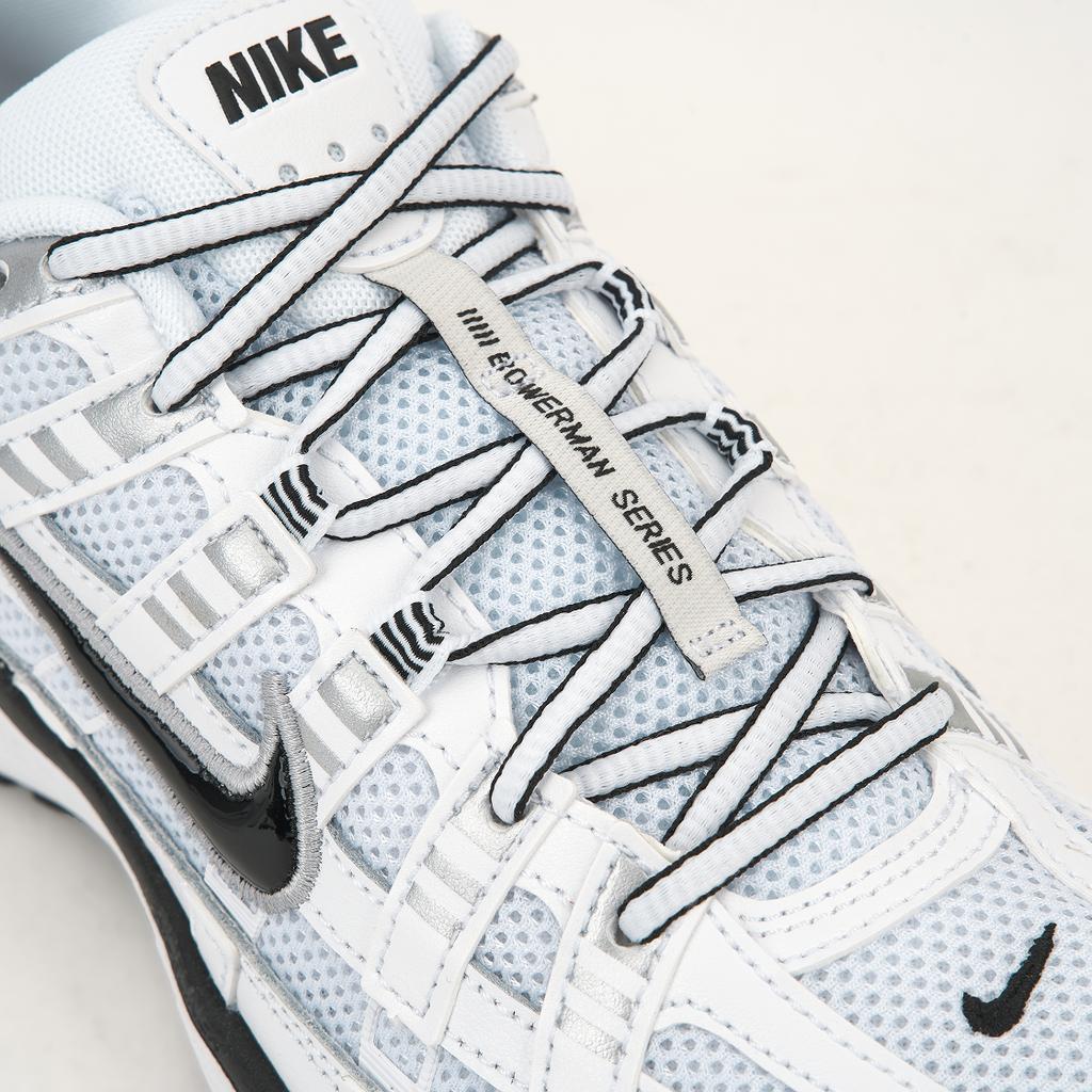 Nike P-6000 Белый Металлик Серебристо-Черный Мужские Кроссовки CD6404-107