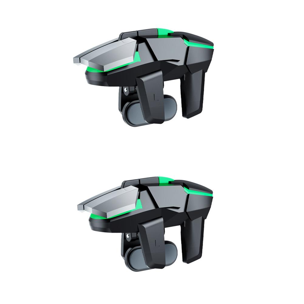 2pcs Mobile Phone Game Trigger Gamepad Joystick 6-Finger Aim Shooting L1 R1 Key Button Game Fingertips For PUBG Game Controller