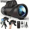 Monocular Telescope With Smartphone Adapter And Tripod, Adult High-definition Monocular, Small Monocular