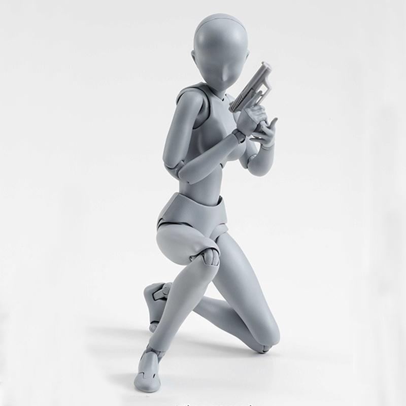 15cm Figures Jointed Doll Model Male Female Painting Drawing Sketch Mannequin Wooden Manikin