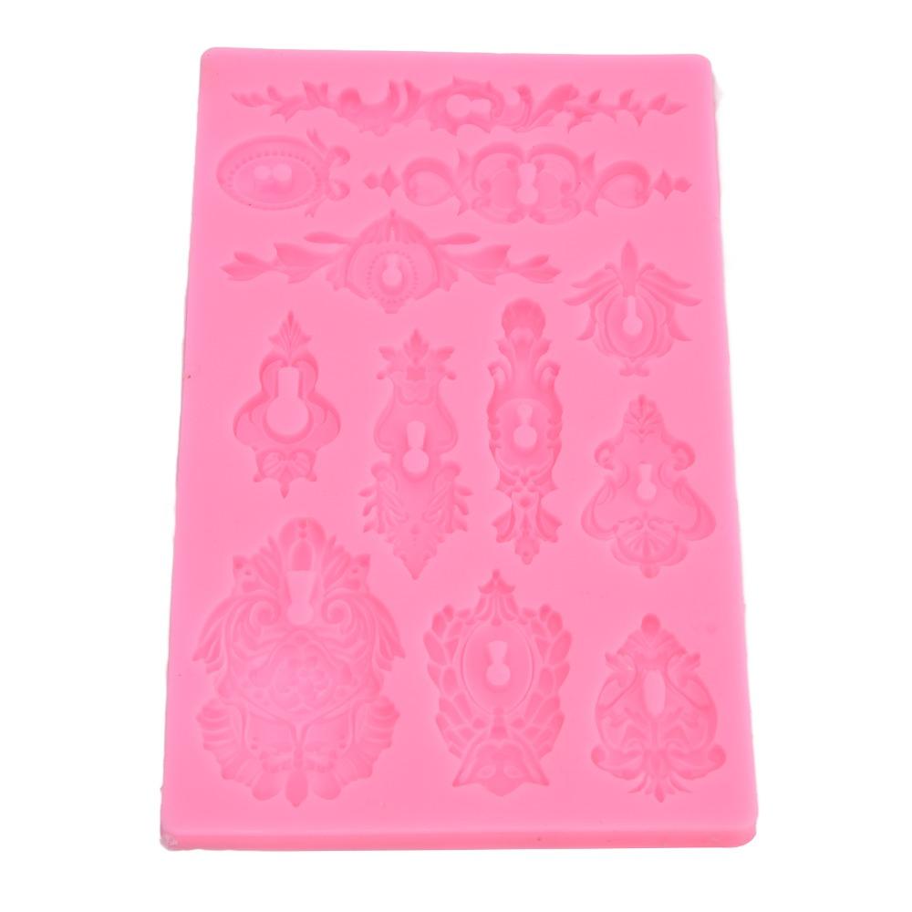 Relief 3D 3D Muffin Molds Pink Decorative Mold Reusable Ornament Mold Cake Decoration