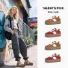 Genuine Leather Women's German Training Shoes - Autumn 2025 Collection: Versatile, Thick-Soled White Casual Sports Shoes.