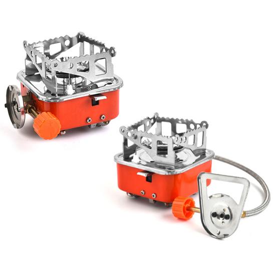 Портативная газовая плита, легкая, простая в эксплуатации, многофункциональная, складная, уличная газовая плита, горелка для приготовления пищи, кемпинга, пешего туризма, рыбалки