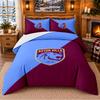 Printed 3Pcs Bedding Set Aston Villa Football Pattern Bed Sheet Pillowcase For Bedroom Decor