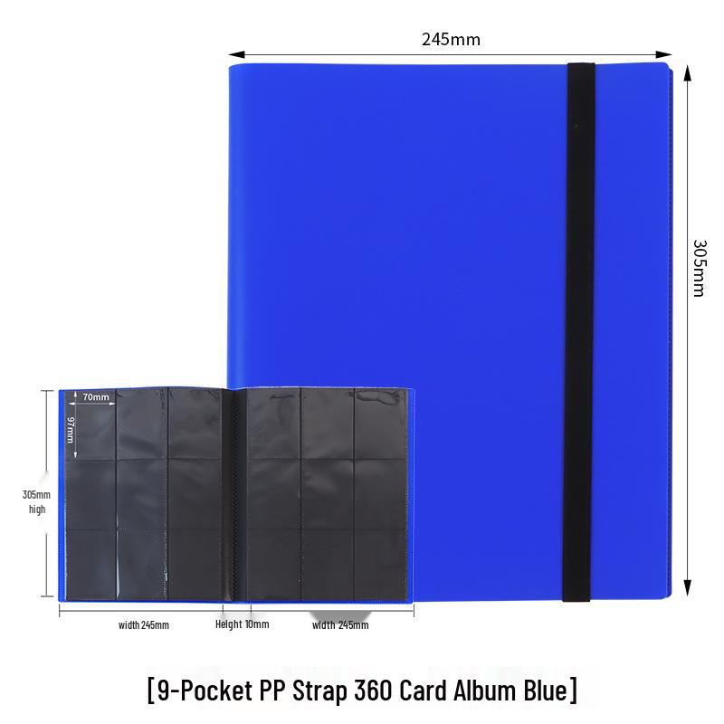 Альбом для карточек из аниме и игр на 9 карманов: Коллекция Magic, Pokémon и Пикачу