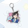Акриловый брелок в стиле аниме «Детектив Конан», металлическое кольцо, автомобильная сумка, украшение для ключей, аксессуар, подарок, аниме, подарки, кулон