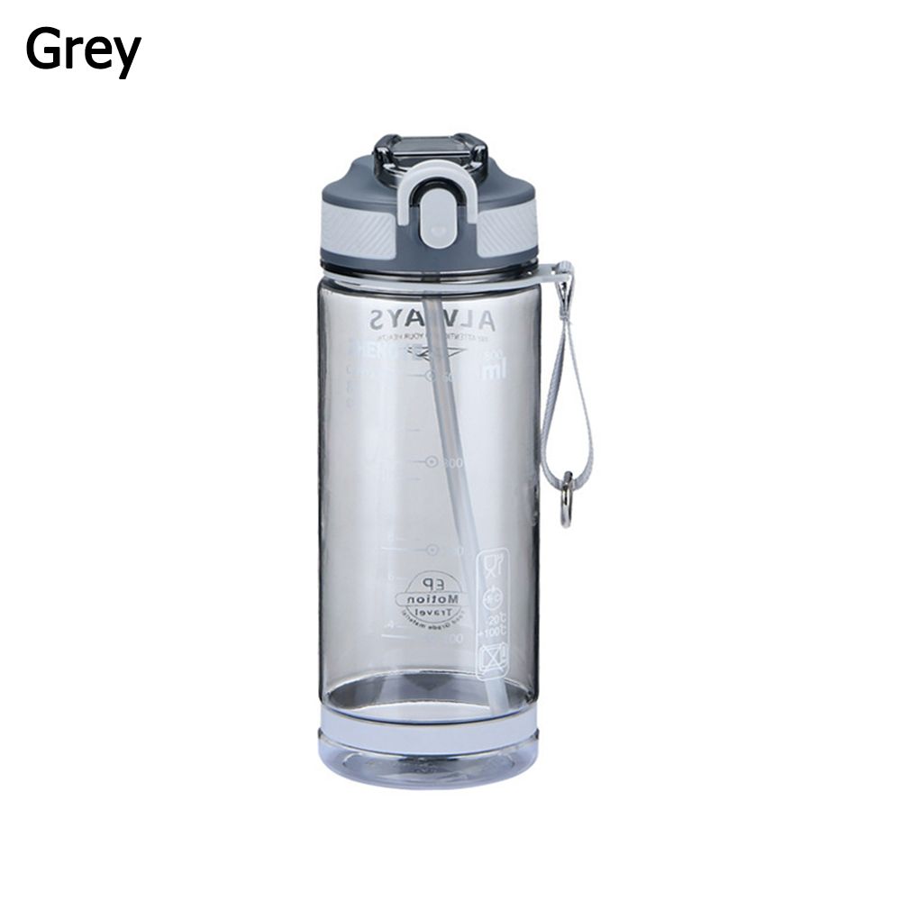 800ml Portable Plastic BPA Free Men Drinkware with Straw Sports Water Bottle Drinking Bottle