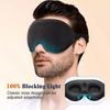 Sleep Mask for Women, Men for Home, Plane and Travel 3d with Memory Effect, Blindfold with Earplugs, Black