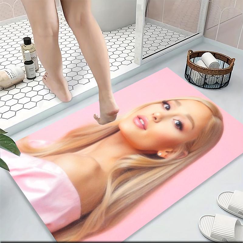 Pink Dress Portrait Carpet Rug Soft Washable Antislip Home Living Room Sofa Mats Personalized Christmas Rug