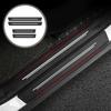 4Pcs Car Door Edge Sill Protector Anti-scratch Sticker Universal Carbon Fiber for Car Front Rear Doors Exterior Protection Decal