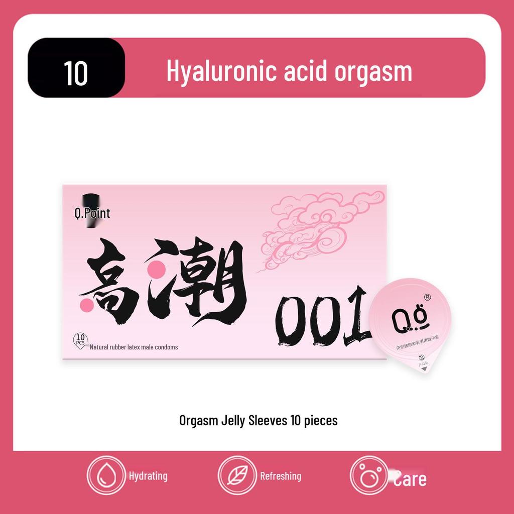 Q Point 369 Large Particle Thickened Desensitizing Condoms - Long-Lasting Delay for Men’s Safety by John Super Bird