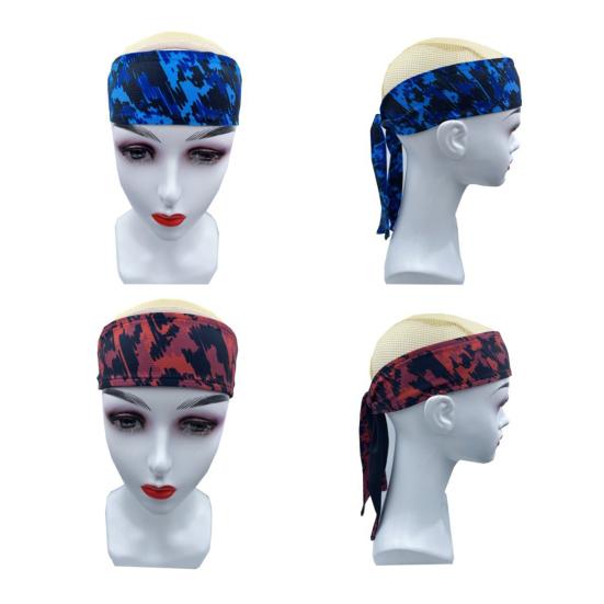 Спортивная повязка на голову для мужчин и женщин, впитывающая пот и дышащая, для тренировок, с широким краем, мягкая, с принтом, повязка от пота для йоги, бега, велоспорта