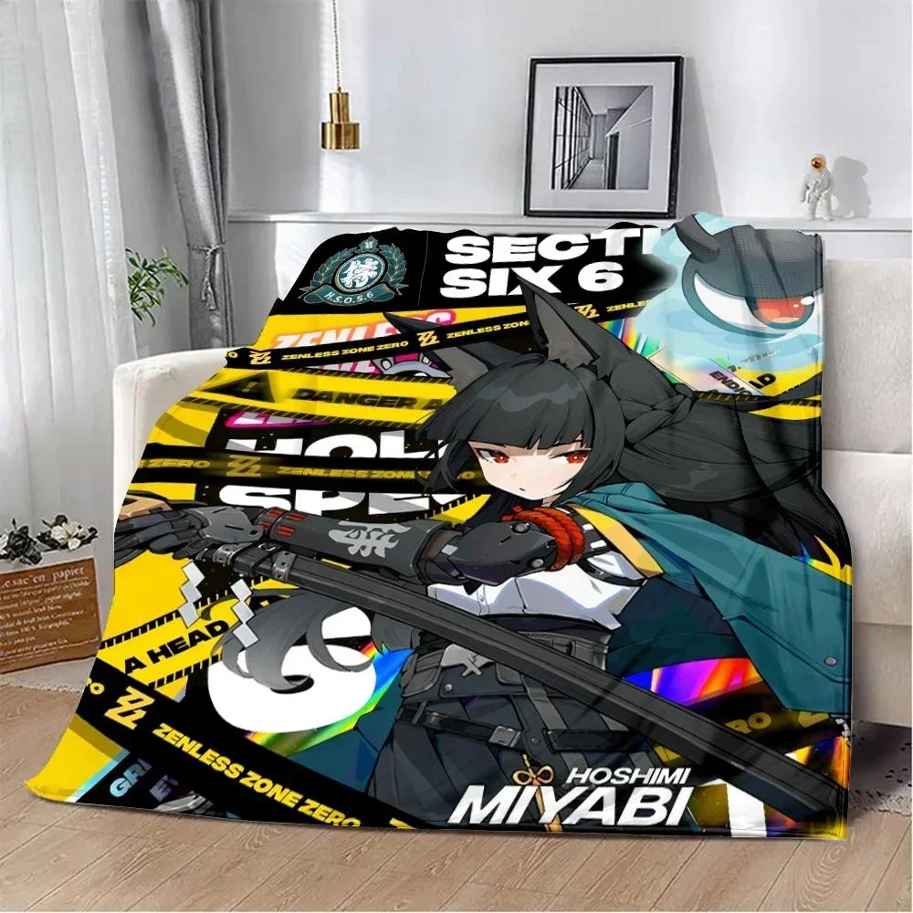 Zenless Zone Zero ZZZERO ZZZ Nicole Printed Blanket Picker Blankets Теплое одеяло Мягкое и удобное для дома и путешествий Подарок на день рождения