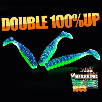 Wave Fish T-Tail Road Runner Мягкая наживка Спиннербейт Мягкий червь Мини-рыболовная катушка с корнем Хвост