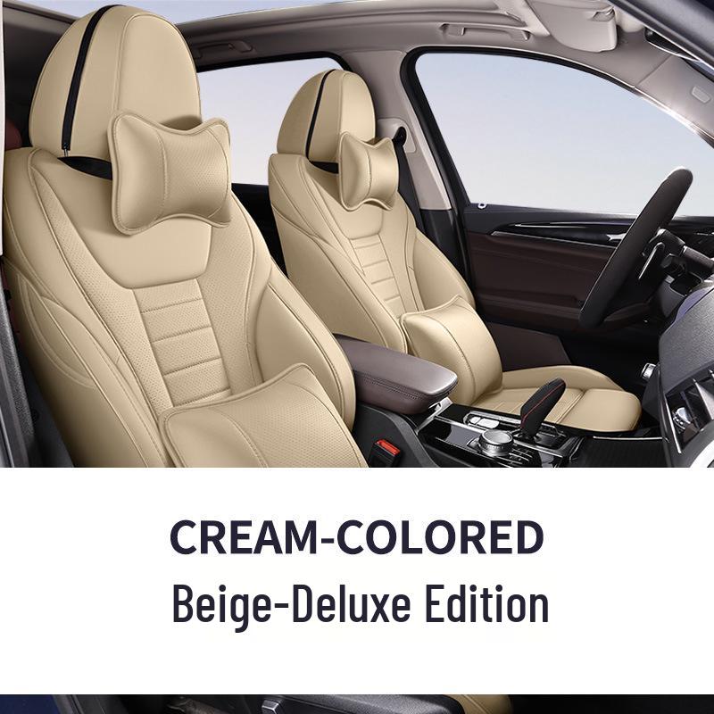 Fits 2018-2020 BMW X3: Genuine Leather Seat Cushion for All Seasons, Five-Seater.