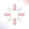 Square Press On Nails Glossy Designs Fake Nails Stick On Nails In 12 Sizes French Nails Tips for DIY Nail Art Decors
